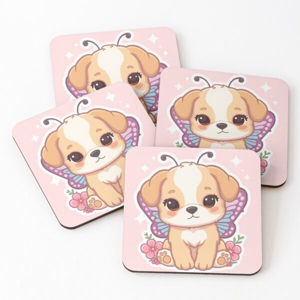 Item preview, Butterfly Puppy Kawaii Sticker designed and sold by Stylestickers55.