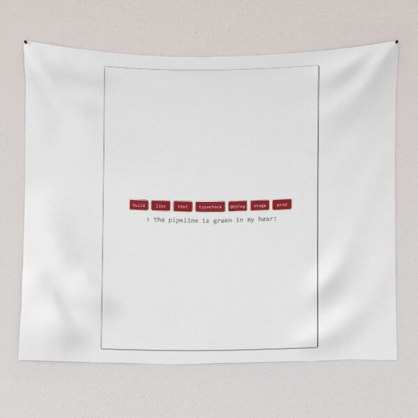 Item preview, The Pipeline Is Green In My Heart Coder Humor designed and sold by Bianca Oltean.