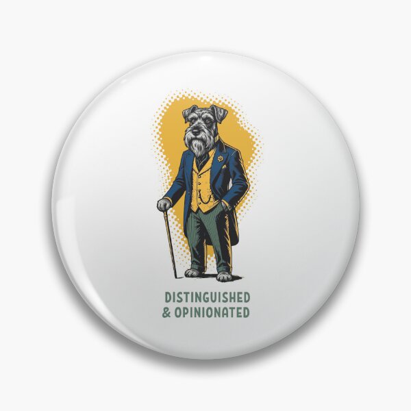 Item preview, Distinguished Opinionated Schnauzer designed and sold by AntiqueImages.