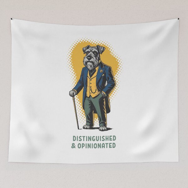 Item preview, Distinguished Opinionated Schnauzer designed and sold by AntiqueImages.