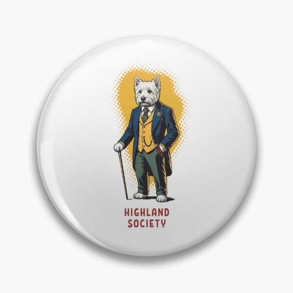 Item preview, Dapper Westie Dog Highland Society Gentleman designed and sold by AntiqueImages.