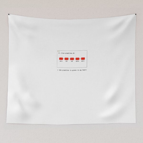 Item preview, The Pipeline Is Green In My Heart Coder Humor designed and sold by Bianca Oltean.