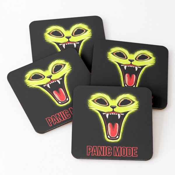 Item preview, Panic Mode Screaming Neon Cat Cartoon designed and sold by InkmotiveStudio.