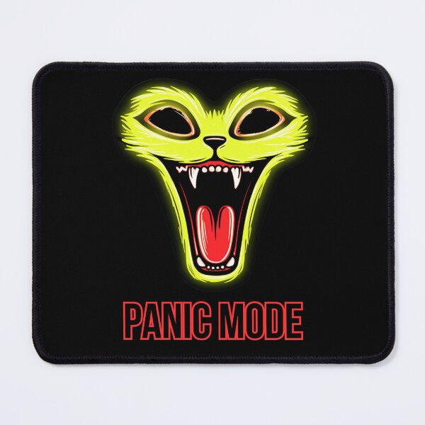 Item preview, Panic Mode Screaming Neon Cat Cartoon designed and sold by InkmotiveStudio.
