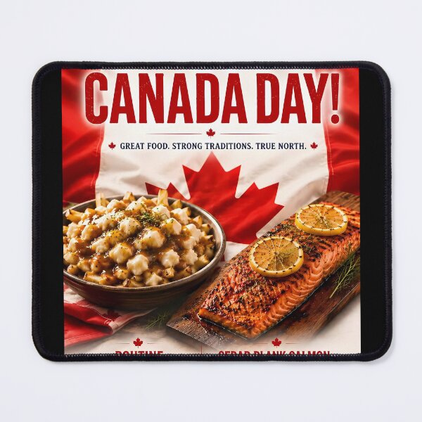 Item preview, Canada Day Poutine And Salmon Poster designed and sold by Easternpantry.