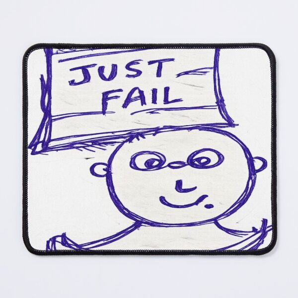 Item preview, Just Fail – Funny Motivation Sticker designed and sold by Genzfirevibes.
