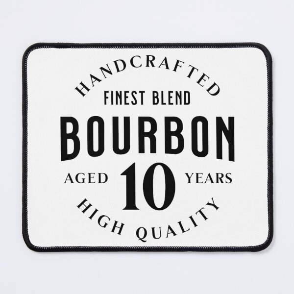 Item preview, Bourbon Aged 10 Years Vintage Whiskey Badge designed and sold by BoosterShop.
