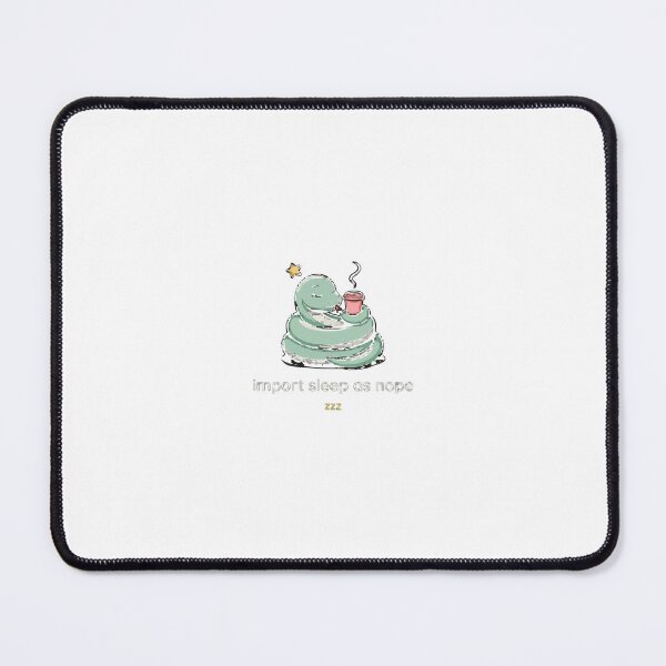 Item preview, Import Sleep As Nope Sleepy Coder Snake designed and sold by Bianca Oltean.