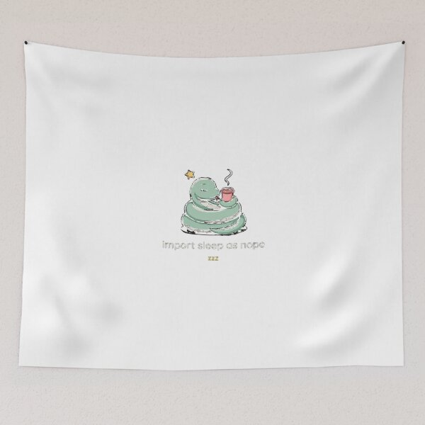 Item preview, Import Sleep As Nope Sleepy Coder Snake designed and sold by Bianca Oltean.