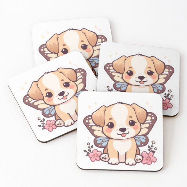 Item preview, Butterfly Puppy Kawaii Sticker designed and sold by Stylestickers55.