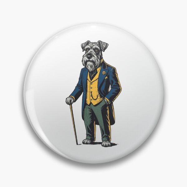 Item preview, Dapper Schnauzer Dog Gentleman Suit designed and sold by AntiqueImages.