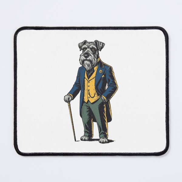 Item preview, Dapper Schnauzer Dog Gentleman Suit designed and sold by AntiqueImages.