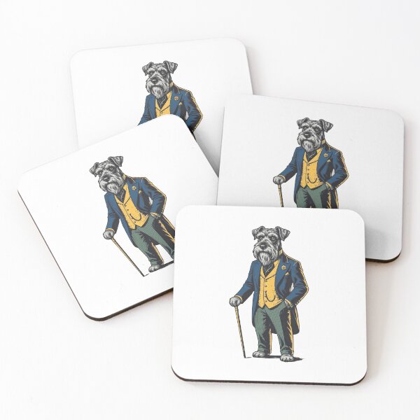Item preview, Dapper Schnauzer Dog Gentleman Suit designed and sold by AntiqueImages.