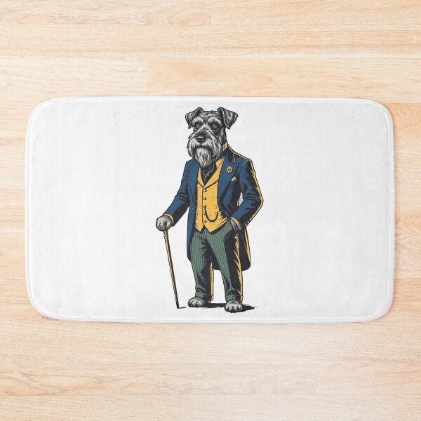 Item preview, Dapper Schnauzer Dog Gentleman Suit designed and sold by AntiqueImages.