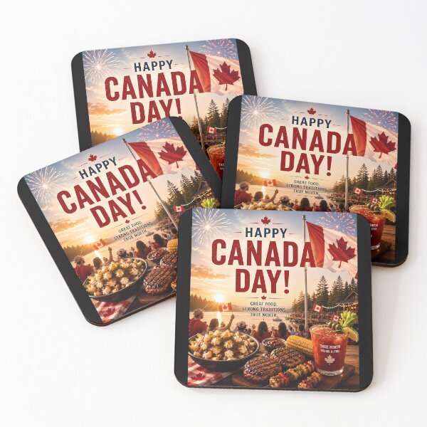 Item preview, Happy Canada Day Backyard BBQ Poster⁠ designed and sold by Easternpantry.