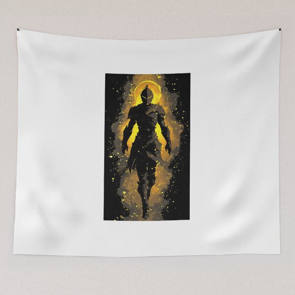 Item preview, Epic Golden Aura Dark Fantasy Knight Silhouette designed and sold by VRD Arena.
