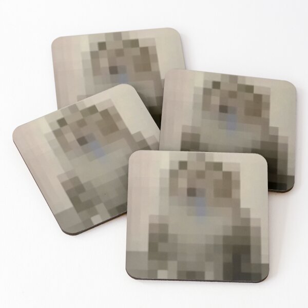 Item preview, drooling cat meme pixelated designed and sold by cloudzer0000.