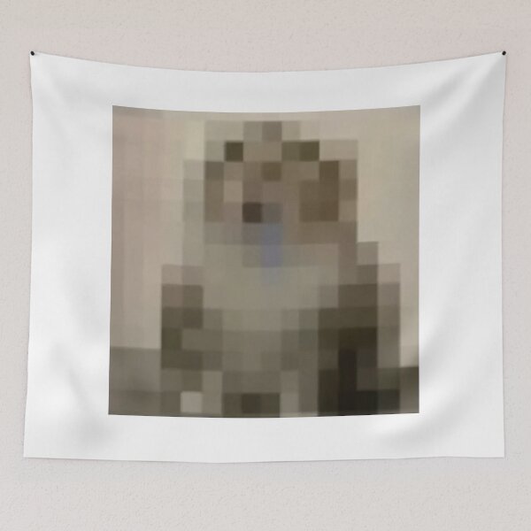 Item preview, drooling cat meme pixelated designed and sold by cloudzer0000.