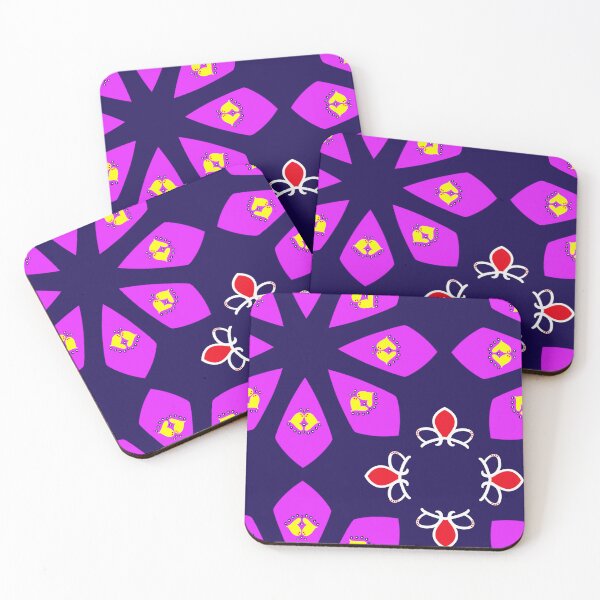 Item preview, Deep Blue and Magenta Geometric Mandala designed and sold by Tinsleybluebell.