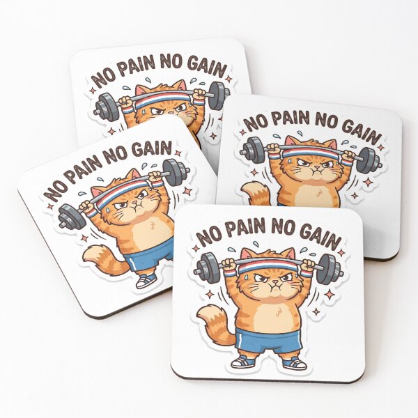 Item preview, Funny Gym Cat Weightlifting designed and sold by LevisParnell.