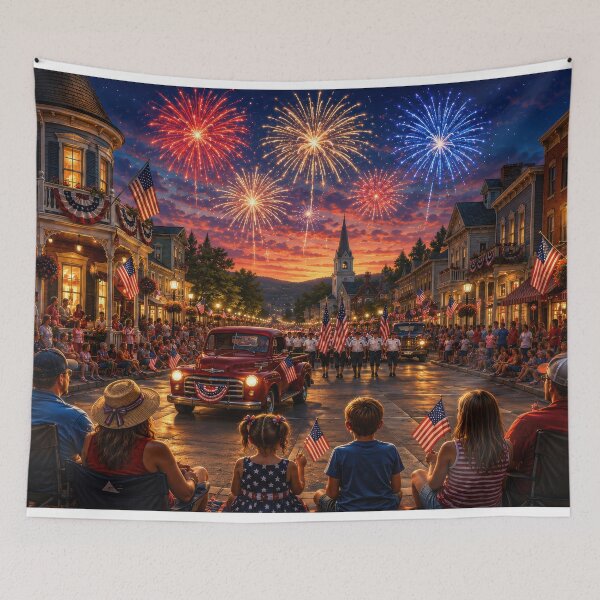 Item preview, Patriotic Main Street designed and sold by jgvisualarts.