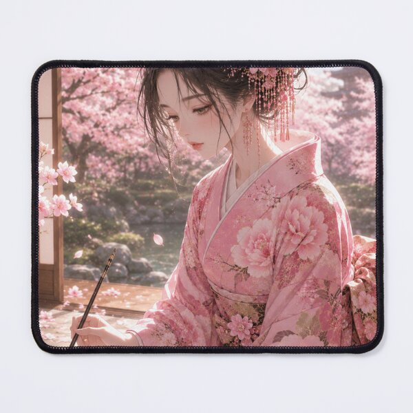 Item preview, Pink Kimono Lady  designed and sold by Japanese Vibes.