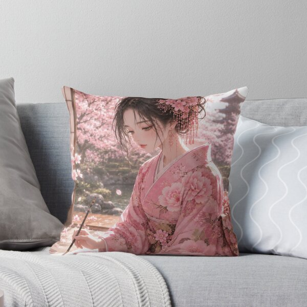 Item preview, Pink Kimono Lady  designed and sold by Japanese Vibes.