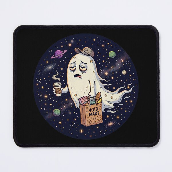 Item preview,  Ghost Carrying Groceries and Coffee Through Space designed and sold by ASTRAL ART LAB.