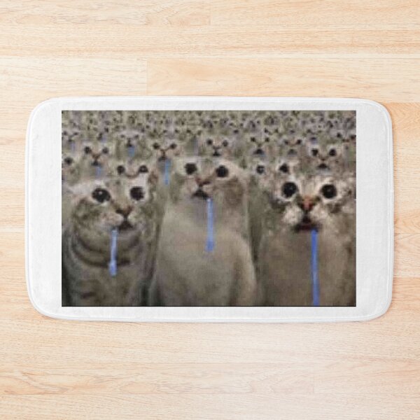 Item preview, army of drooling cat meme  designed and sold by cloudzer0000.
