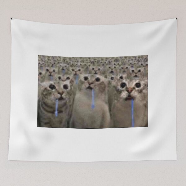 Item preview, army of drooling cat meme  designed and sold by cloudzer0000.