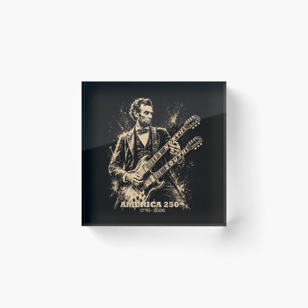 Item preview, Abraham Lincoln Double Neck Guitar America 250 designed and sold by Victor Shadehorn.