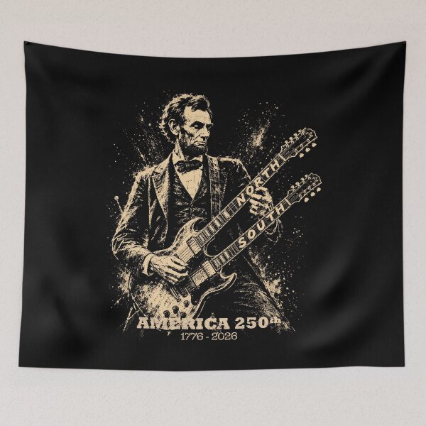 Item preview, Abraham Lincoln Double Neck Guitar America 250 designed and sold by Victor Shadehorn.