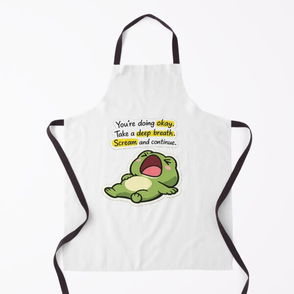 Item preview, Funny Screaming Frog Take A Deep Breath Cute Sticker designed and sold by MIROUZ2000.