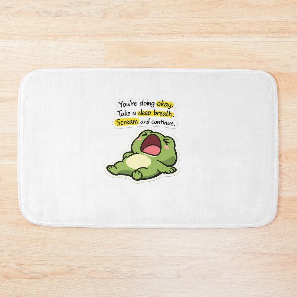 Item preview, Funny Screaming Frog Take A Deep Breath Cute Sticker designed and sold by MIROUZ2000.
