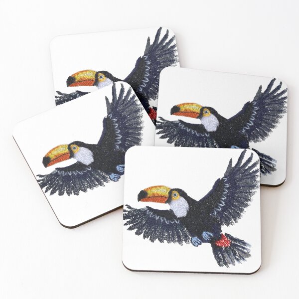 Item preview, Skybound Toucan-hand embroidery designed and sold by Alsa.handembroidery.