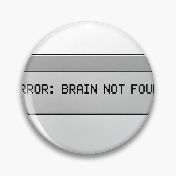 Item preview, Retro 90s Computer Error Funny Brain Not Found designed and sold by TheAkyolStudio.