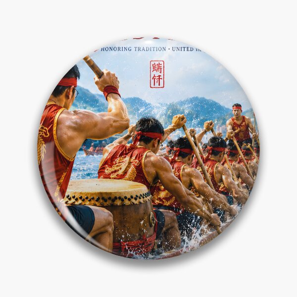 Item preview, Retro Dragon Boat Racing Sports Poster⁠ designed and sold by Easternpantry.