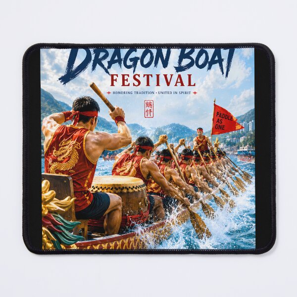 Item preview, Retro Dragon Boat Racing Sports Poster designed and sold by Easternpantry.