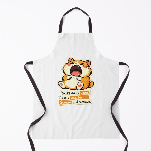 Item preview, Cute Hamster Screaming Take A Deep Breath Funny Sticker designed and sold by MIROUZ2000.