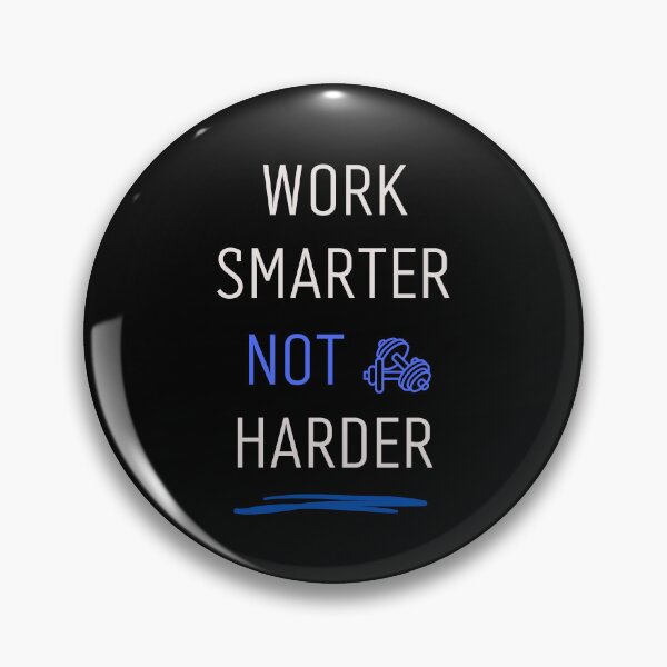 Item preview, Work Smarter Not Harder Motivational Typography Design designed and sold by TheRareMindset.