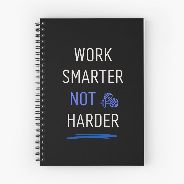 Item preview, Work Smarter Not Harder Motivational Typography Design designed and sold by TheRareMindset.