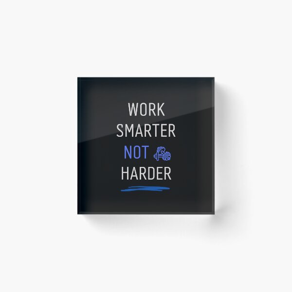 Item preview, Work Smarter Not Harder Motivational Typography Design designed and sold by TheRareMindset.
