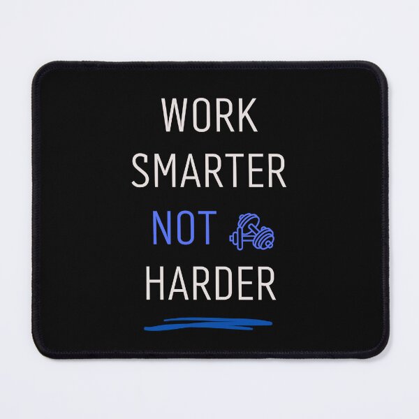 Item preview, Work Smarter Not Harder Motivational Typography Design designed and sold by TheRareMindset.