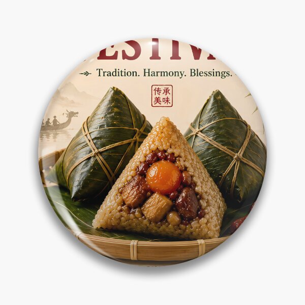 Item preview, Traditional Zongzi Rice Dumpling Flavors Poster⁠ designed and sold by Easternpantry.