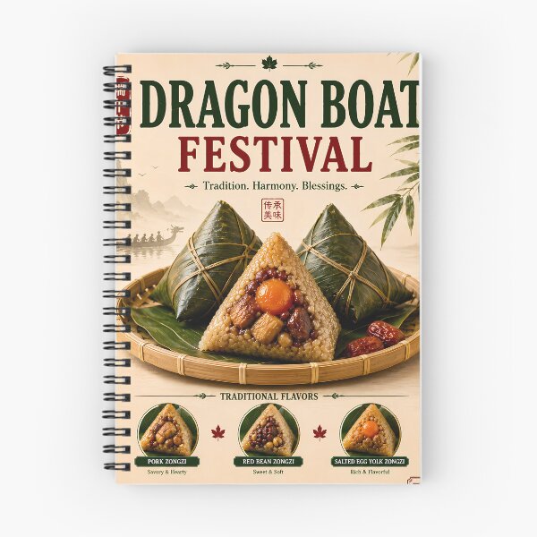 Item preview, Traditional Zongzi Rice Dumpling Flavors Poster⁠ designed and sold by Easternpantry.