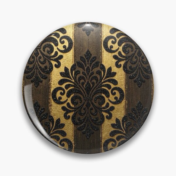 Item preview, Striped Brown & Gold Damask designed and sold by DesignsByPrnces.