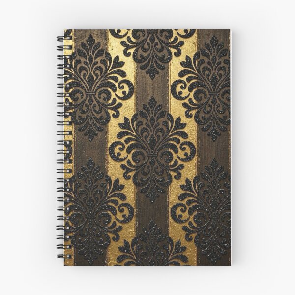 Item preview, Striped Brown & Gold Damask designed and sold by DesignsByPrnces.