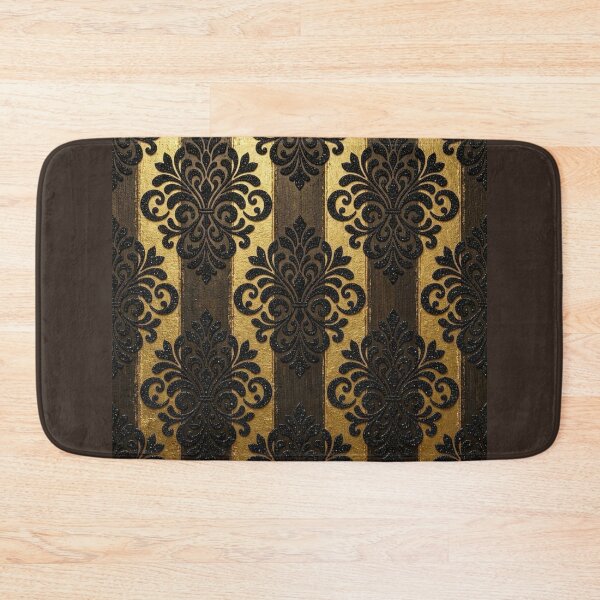 Item preview, Striped Brown & Gold Damask designed and sold by DesignsByPrnces.