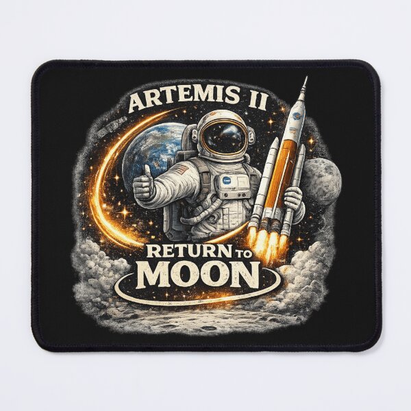 Item preview, Artemis 2 Moon Mission Astronaut Space Exploration designed and sold by TodayIsANiceDay.