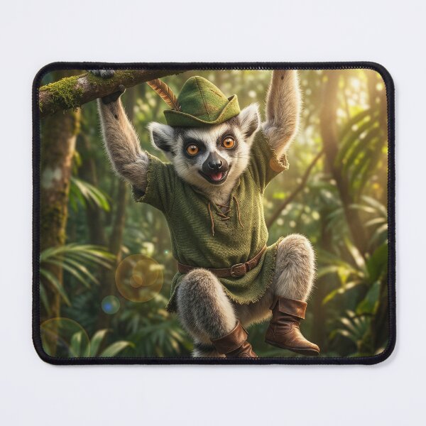 Item preview, Ring-Tailed Lemur Robin Hood designed and sold by Tridentulus.